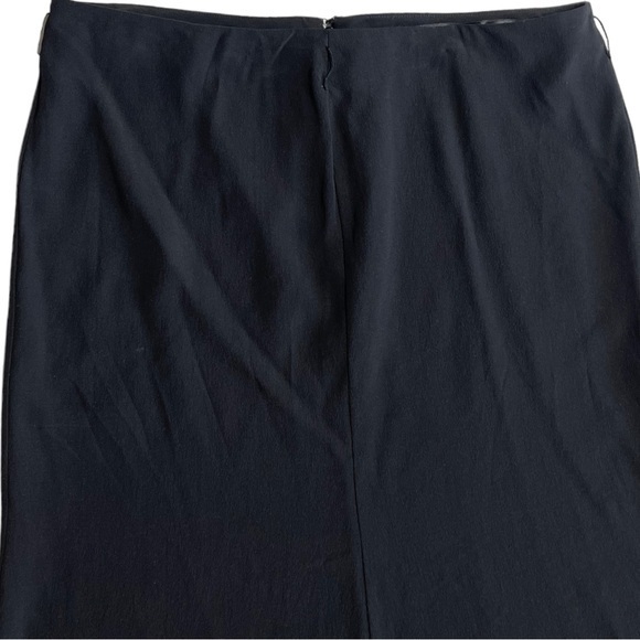 Vintage 1973 Gucci Women’s Black Silk Skirt Size 42 Pencil‎ Midi Fit And Flare ￼ - Picture 5 of 12